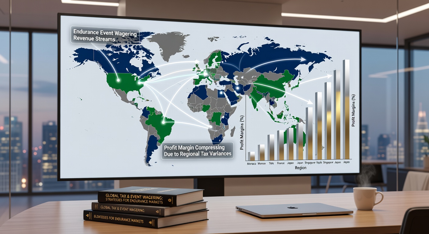 Infographic showing tax rate comparisons across key betting jurisdictions for endurance events