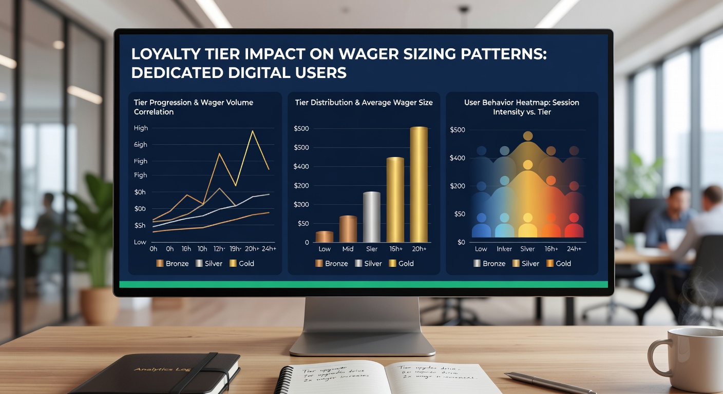 Illustration of user engagement patterns and wager adjustments within loyalty programs