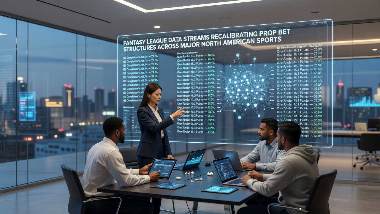 Real-time fantasy metrics displayed alongside sportsbook prop bet interfaces